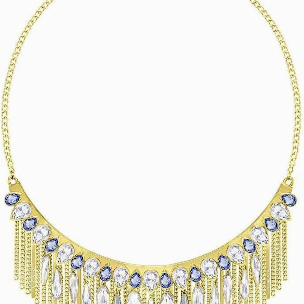 Swarovski 5260592 Women's Gipsy Clear & Blue Crystals Necklace